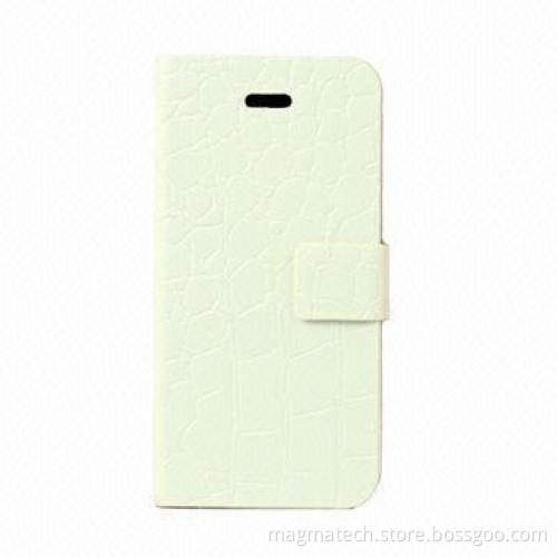 IBACKS Korean alligator pattern case for iPhone 5C, luxury and with top-grade quality, white